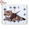 Часы настенные стекло 20*26 Котенок Рубин (1/10)