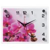 Часы настенные 21 Век стекло 20*26 "Розовая Орхидея" (1/10)