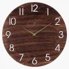 3503-001 (10) Часы настенные деревянные, d=35см, открытая стрелка,  "Классика"  Рубин