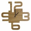 Часы настенные дерево МДФ 38*38 Wood открытые стрелки ясень (1/10)