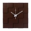 Часы настенные квадрат МДФ 29*29 корпус коричневый Мозаика 2 Рубин (1/10)