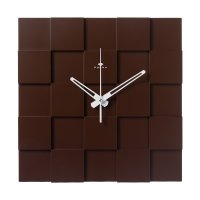 Часы настенные квадрат МДФ 29*29 корпус коричневый Мозаика 2 Рубин (1/10)
