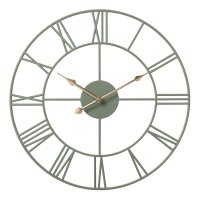 Часы настенные круг пластик d45,5 Классика открытая стрелка корпус оливковый Рубин (1/5)