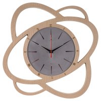 Часы настенные фигурные пластик 45,5*44,5 Звезда корпус бежевый Рубин (1/5)