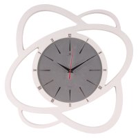 Часы настенные фигурные пластик 45,5*44,5 Звезда корпус белый Рубин (1/5)