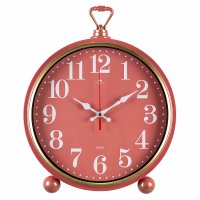 Часы настенно-настольные 26*32см темно-розовый с золотом Рубин Классика (10)
