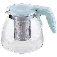 Чайник заварочный 1,1л стеклянный с пласт. ручкой и фильтром из нерж стали Mentolo-2 Mallony (24)