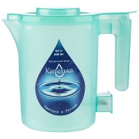 Чайник электрический пластик Капелька 0,5л 600Вт спираль зеленый (32)