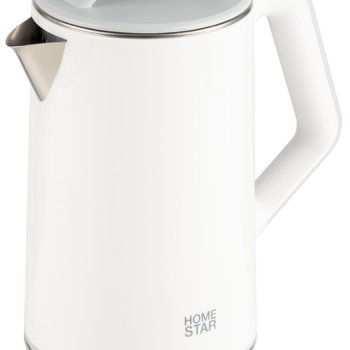 Чайник электрический сталь Homestar HS-1036 1.8л 1500Вт белый (12)
