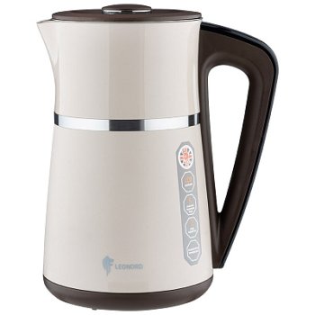 Чайник электрический сталь Leonord LE-1512 1.7л 2200Вт бежевый (8)