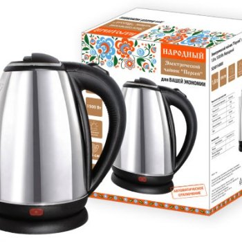 Чайник электр сталь Народный Персей 1.8л 1500Вт (16)