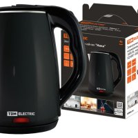 Чайник электрический сталь-пластик TDM Ника 1.8л 1800Вт черный (12)