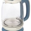 Чайник электрический стекло Energy E-281 1.7л 2200Вт голубой (6)