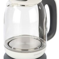 Чайник электрический стекло Energy E-281 1.7л 2200Вт серый (6)