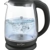 Чайник электрический стекло Maxtronic MAX-400 1.8л 1800Вт подсветка чёрный (1/12)