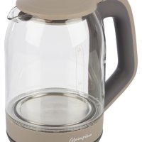 Чайник электрический стекло Матрёна MA-006 1.8л 1500Вт бежевый (12)