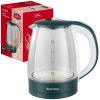 Чайник электрический стекло Чудесница ЭЧ-2040, 2л, 1500Вт, LED-подсветка, зелёный/белый (1/12)