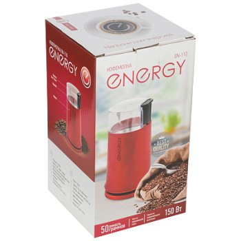 Кофемолка Energy EN-110 150Вт красный (20)