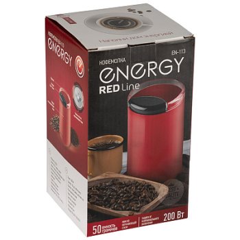Кофемолка Energy EN-113 200Вт красный (10)