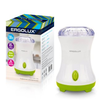Кофемолка Ergolux ELX-CG01-C34 130Вт бело-зелёный (24)