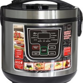 Мультиварка Maxtronic MAX-MRC-12, 900Вт, 5л, 11 программ, чёрный/серебристый (1/4)