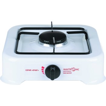 Плитка газовая 1 конфорка Maxtronic MAX-AO-001 белый (1/12)