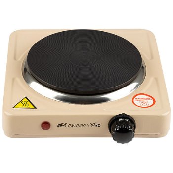 Электроплитка 1конф ENERGY EN-901 1000Вт диск d155мм бежевая (10)