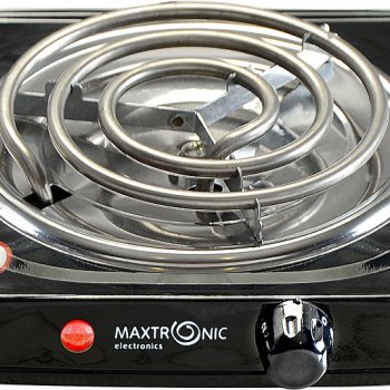 Электроплитка 1 конфорка Maxtronic MAX-AT-001BS 1000Вт спираль чёрный (1/12)