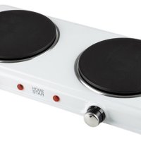 Электроплитка 2конфорки Homestar HS-1110 2000Вт чугун  d155мм белый (6)