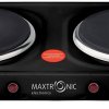 Электроплитка 2 конфорки Maxtronic MAX-AT-002BH 2000Вт диск чёрный (1/6)