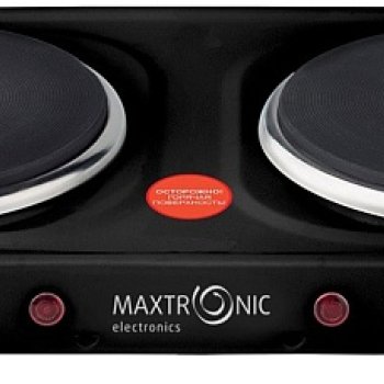 Электроплитка 2 конфорки Maxtronic MAX-AT-002BH 2000Вт диск чёрный (1/6)