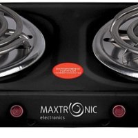 Электроплитка 2 конфорки Maxtronic MAX-AT-002BS 2000Вт спираль чёрный (1/6)
