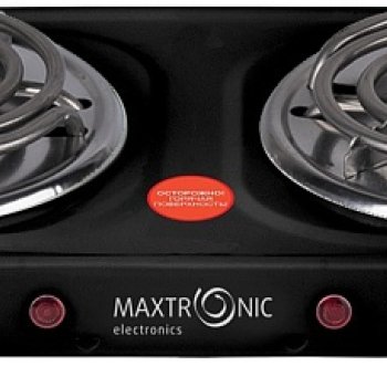 Электроплитка 2 конфорки Maxtronic MAX-AT-002BS 2000Вт спираль чёрный (1/6)