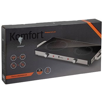 Электроплитка инфракрасная 2конф Leonord LE-1748 1800Вт+1000Вт (4)
