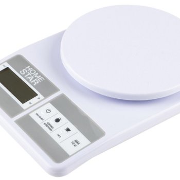Весы кухонные электронные Homestar HS-3012 10кг 2хR03 белый (40)