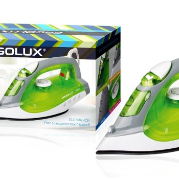 Утюг Ergolux ELX-SI02-C34 2000Вт тефлон салатовый (10)