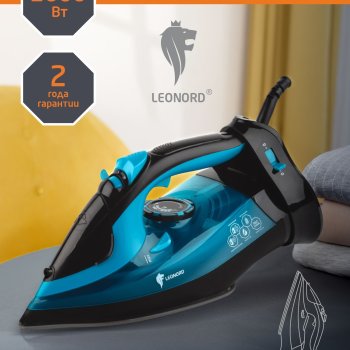 Утюг беспроводной Leonord LE-1807U 2600Вт керамика автоотключение зелёный (1/8)