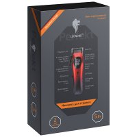Машинка для стрижки Leonord LE-1239 5Вт аккумуляторная 4 насадки LED-дисплей (1/40)