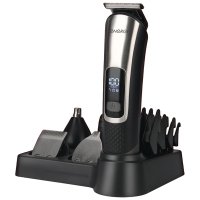 Набор для стрижки Energy EN-781 5 в 1 (машинка, триммер, бритва, 2 насадки для волос) 5Вт аккумуляторный LED-дисплей (1/20)