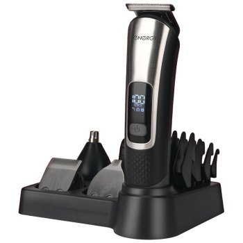 Набор для стрижки Energy EN-781 5 в 1 (машинка, триммер, бритва, 2 насадки для волос) 5Вт аккумуляторный LED-дисплей (1/20)