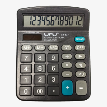 Калькулятор настольный CT-837 12разр 2-е пит 12х15см