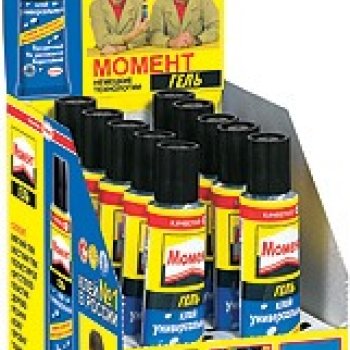 Клей-гель универсальный 30мл водостойкий Момент (10/120)