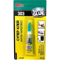Суперклей 3гр 303 1хBL Akfix (288)