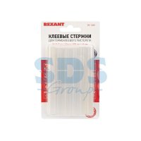 Клеевые стержни d=11.3мм 100мм прозрачные светящиеся 12шт в блистере Rexant