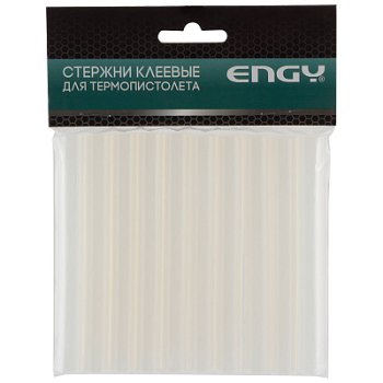Клеевые стержни d=11мм 100мм прозрачные 10шт Engy (1/25/200)