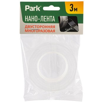 Нано-лента акриловая двусторонняя 20мм х 3м многоразовая прозрачная (12/180)