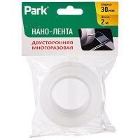 Нано-лента акриловая двусторонняя 30мм х 2м многоразовая прозрачная (12/204)