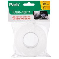 Нано-лента акриловая двусторонняя 30мм х 5м многоразовая прозрачная (12/168)