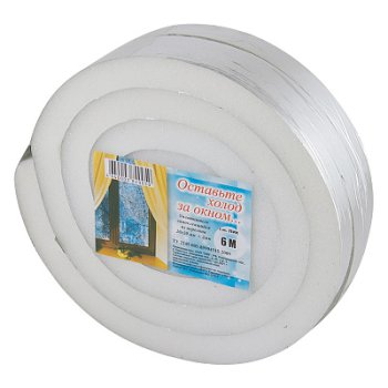 Уплотнитель для окон самокл Поролон 20*20мм 6м (40)