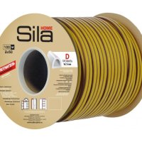 Уплотнитель резиновый самоклеящийся профиль D 9x7.4мм 100м чёрный Sila (6)